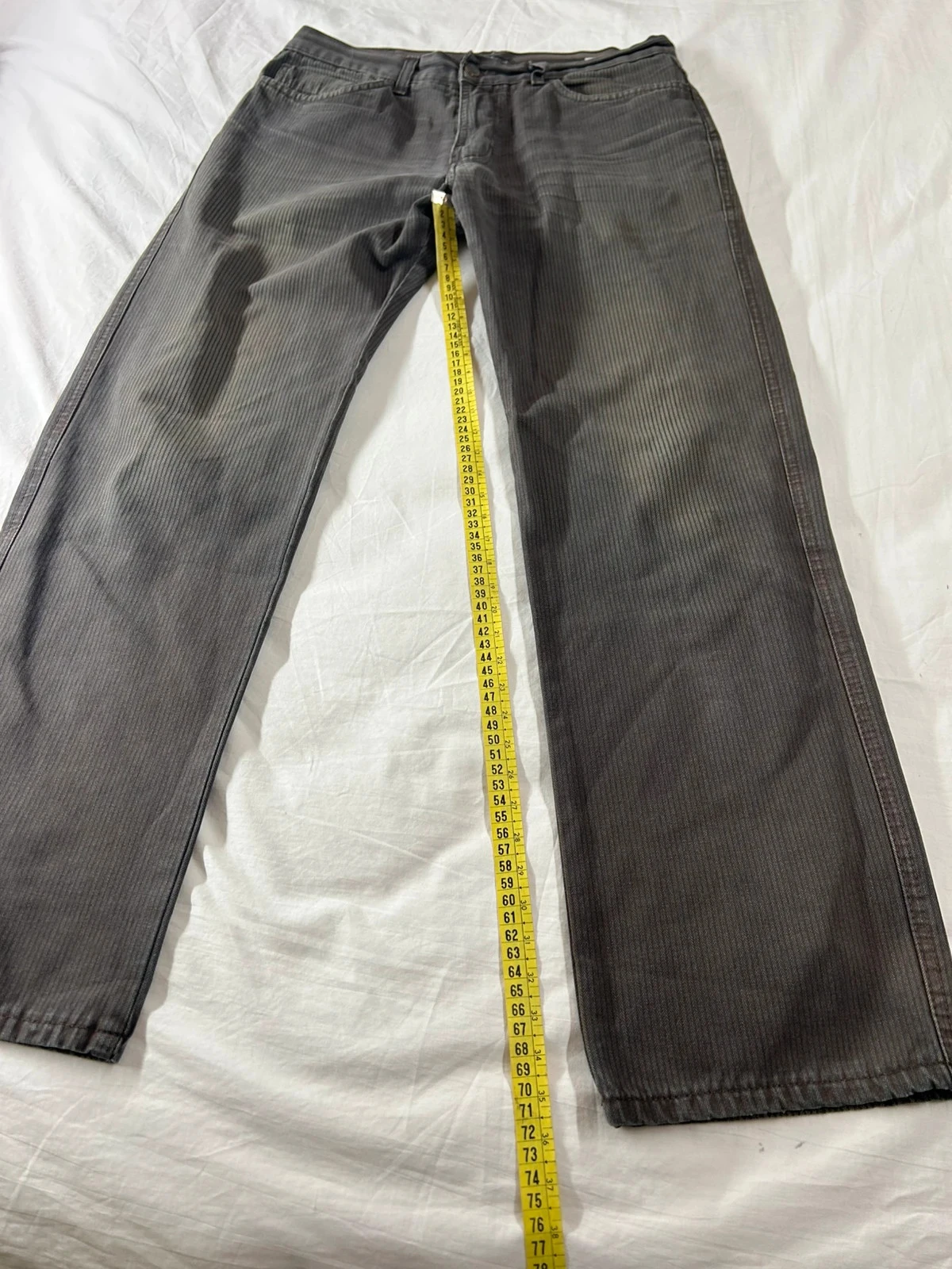 Jean gris marrón acanalado Celio – photo 6